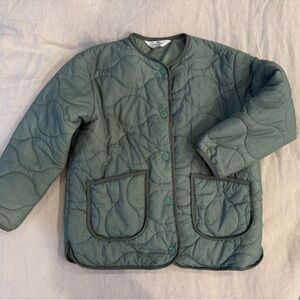 H&M Kids Teal Quilted Puffer Jacket